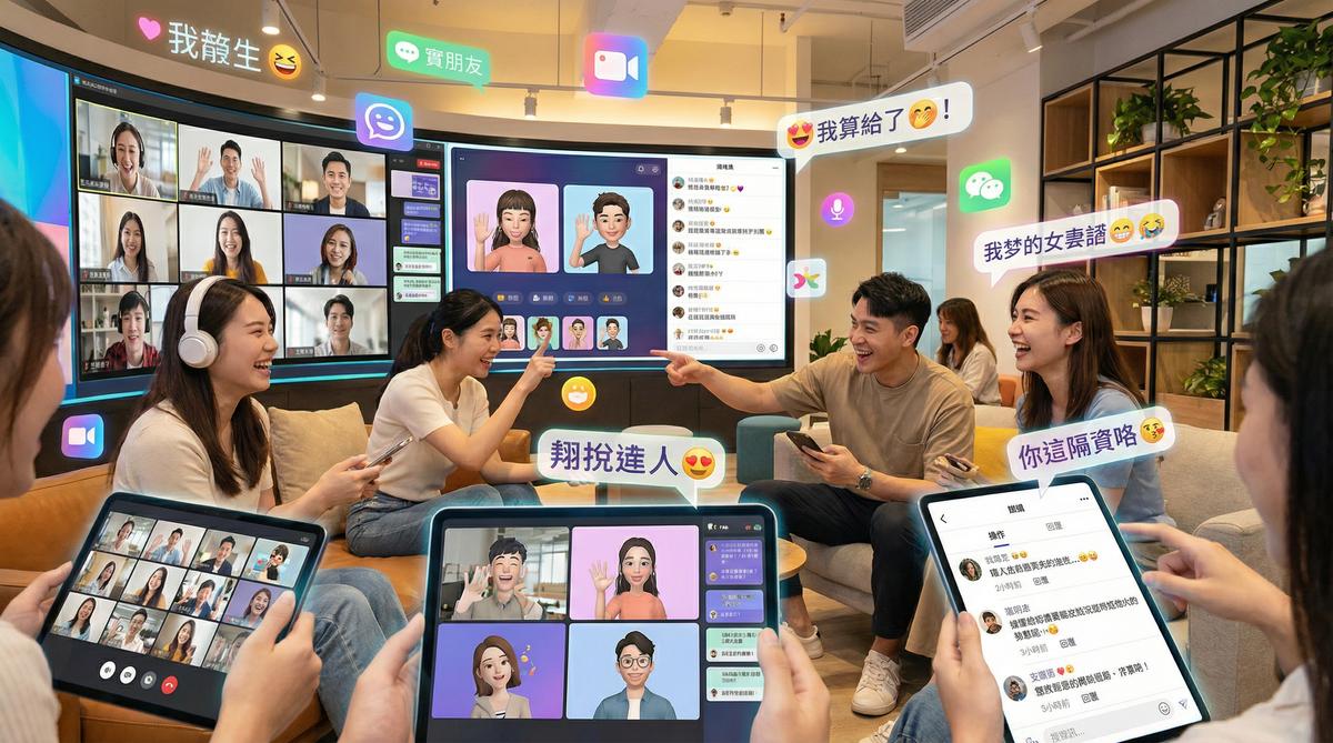 看片甜心社区互动场景